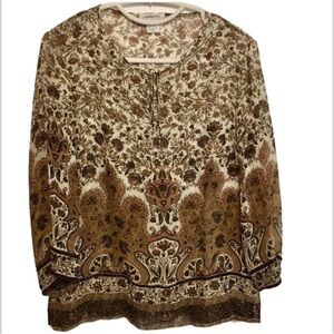 Harold’s 100% silk lightweight blouse size small